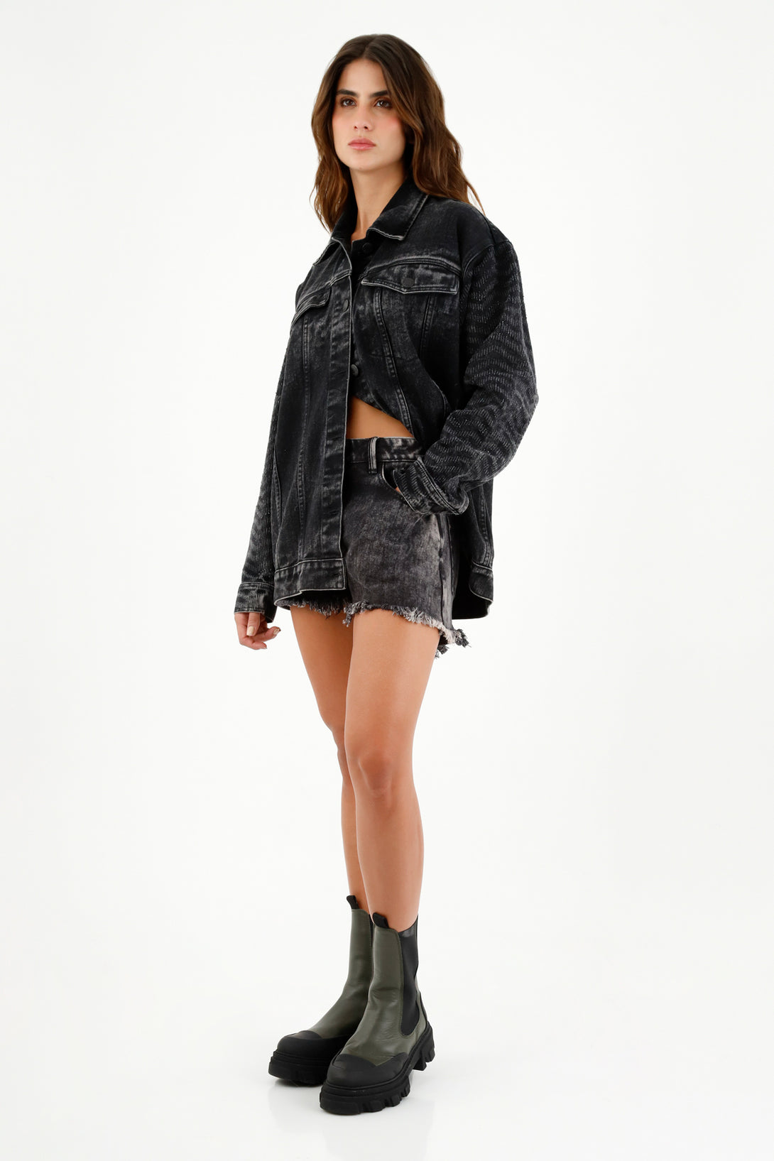 Women's Black Bomber Jacket