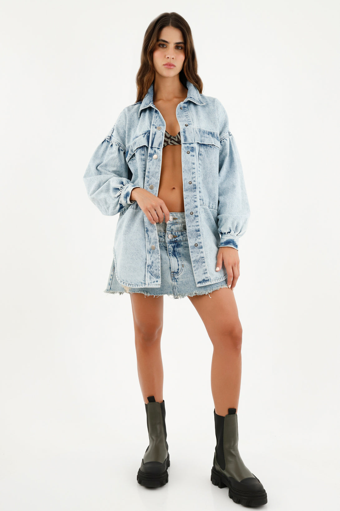 Women's Oversized Blue Jacket