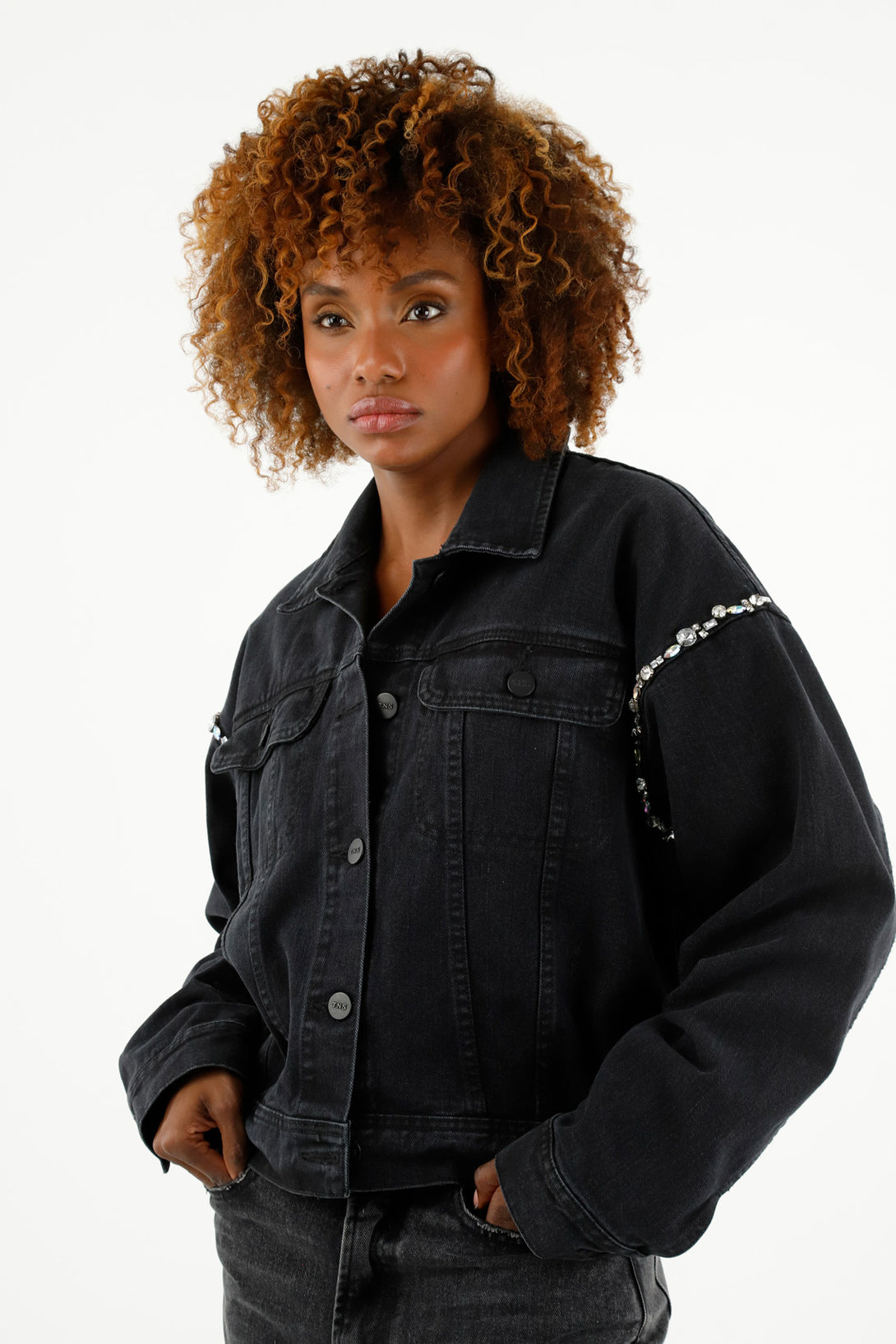 Women's Black Denim Jacket