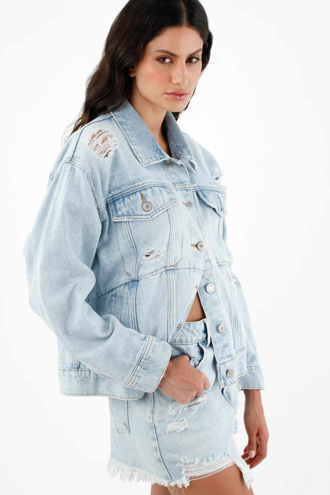 Women's Blue Bomber Jacket