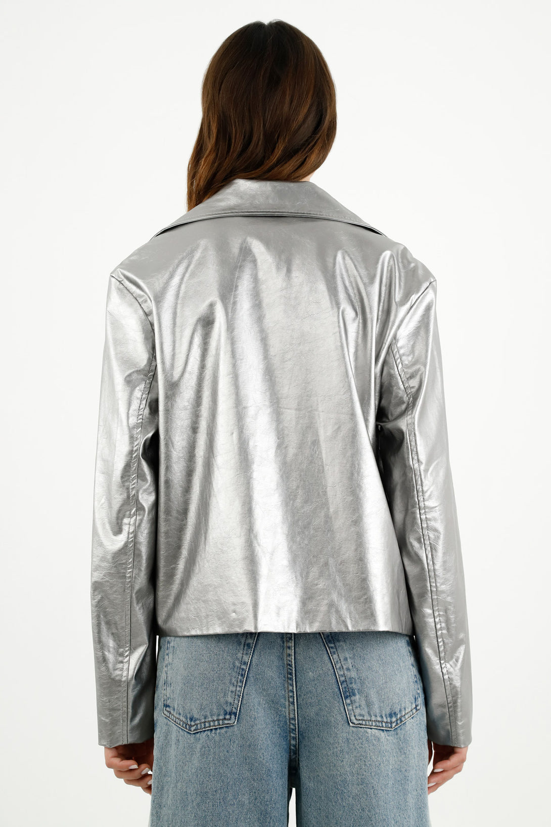 Women's Metallic Blazer Jacket