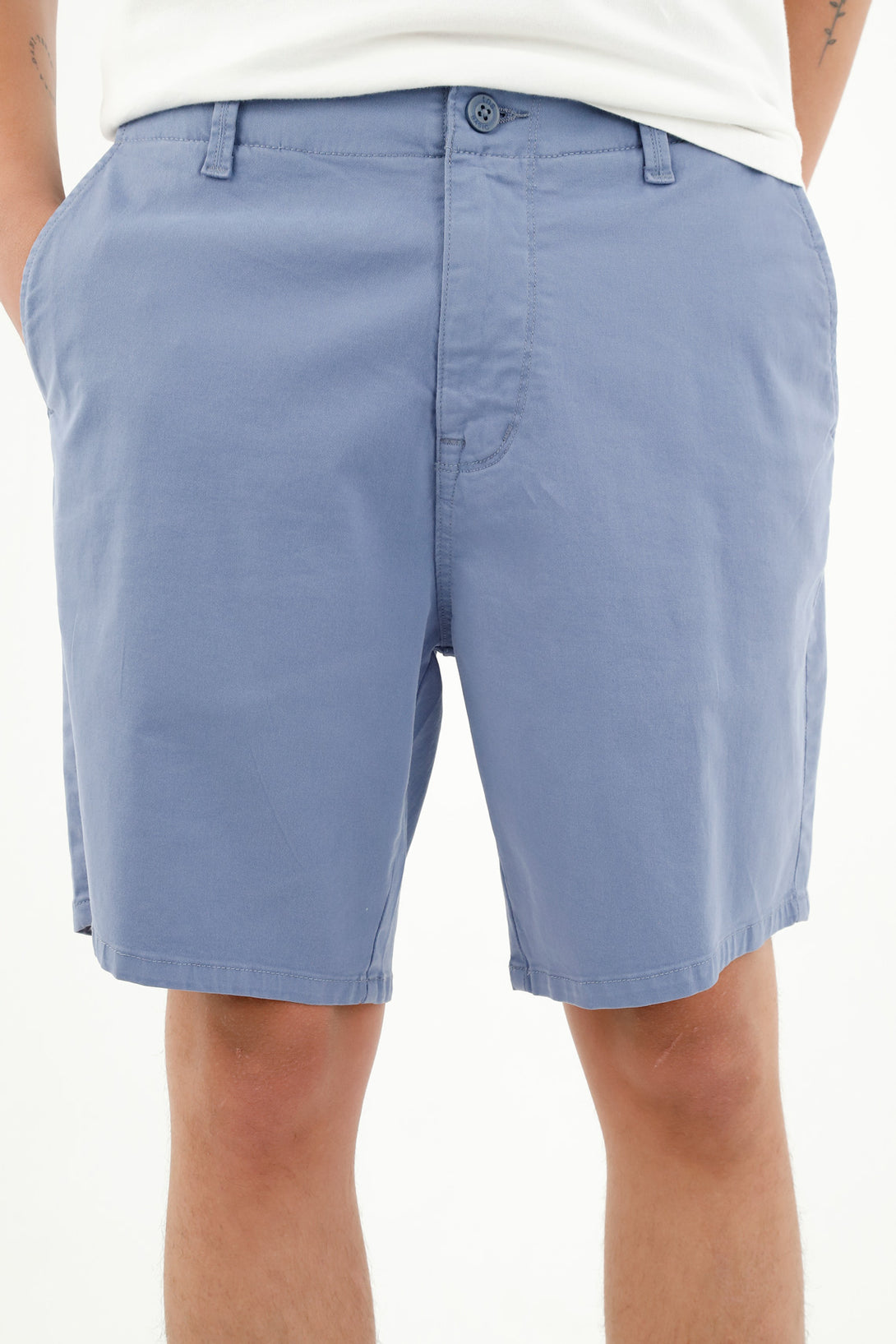 Bermuda tipo chino azul para hombre