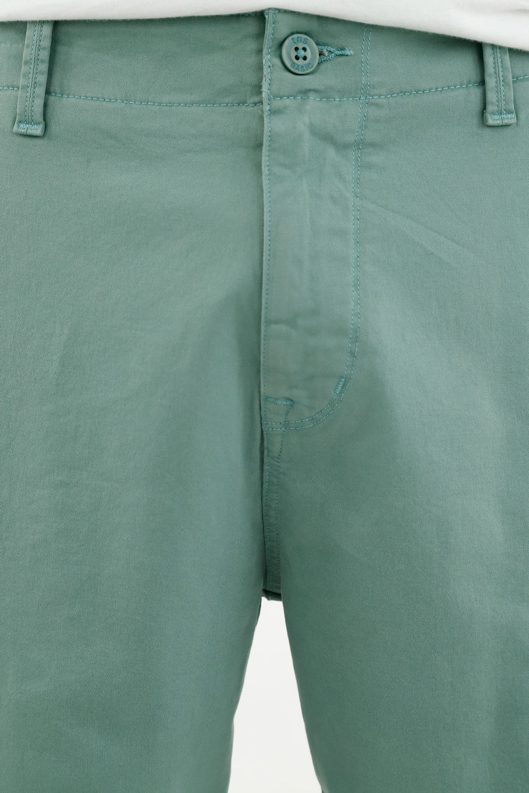 Bermuda tipo chino verde para hombre