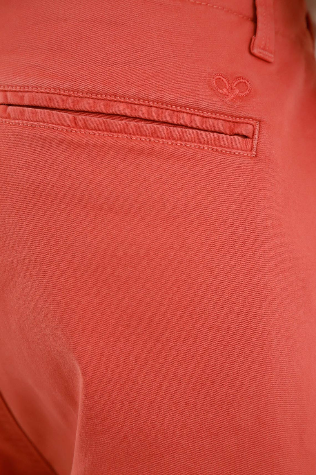 Men's Orange Chino Shorts