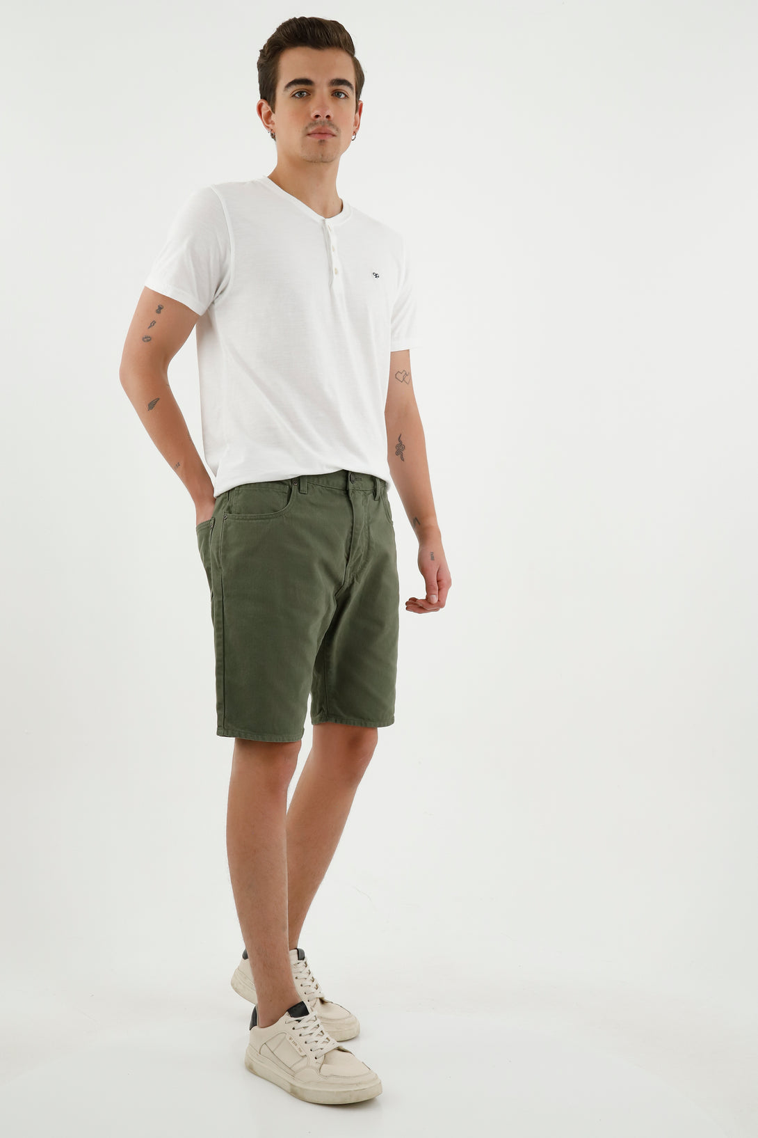 Men's Green Nudy Shorts