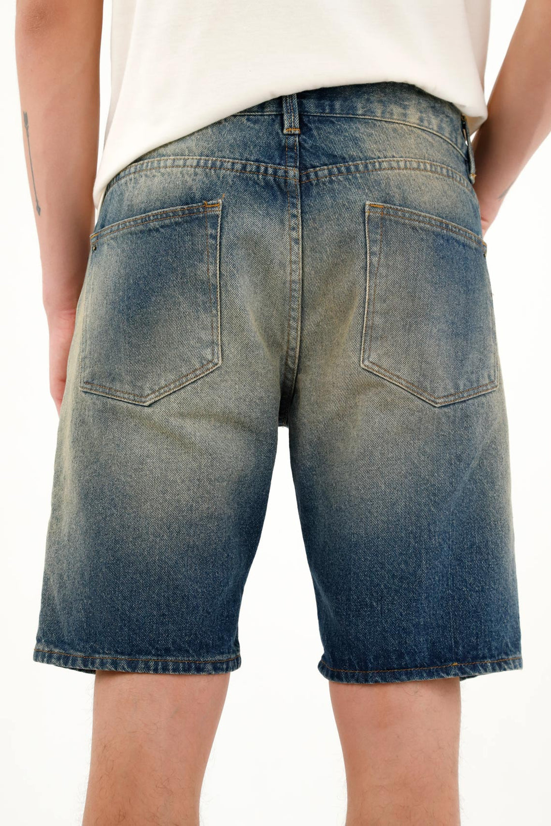 Men's Blue Five-Pocket Shorts