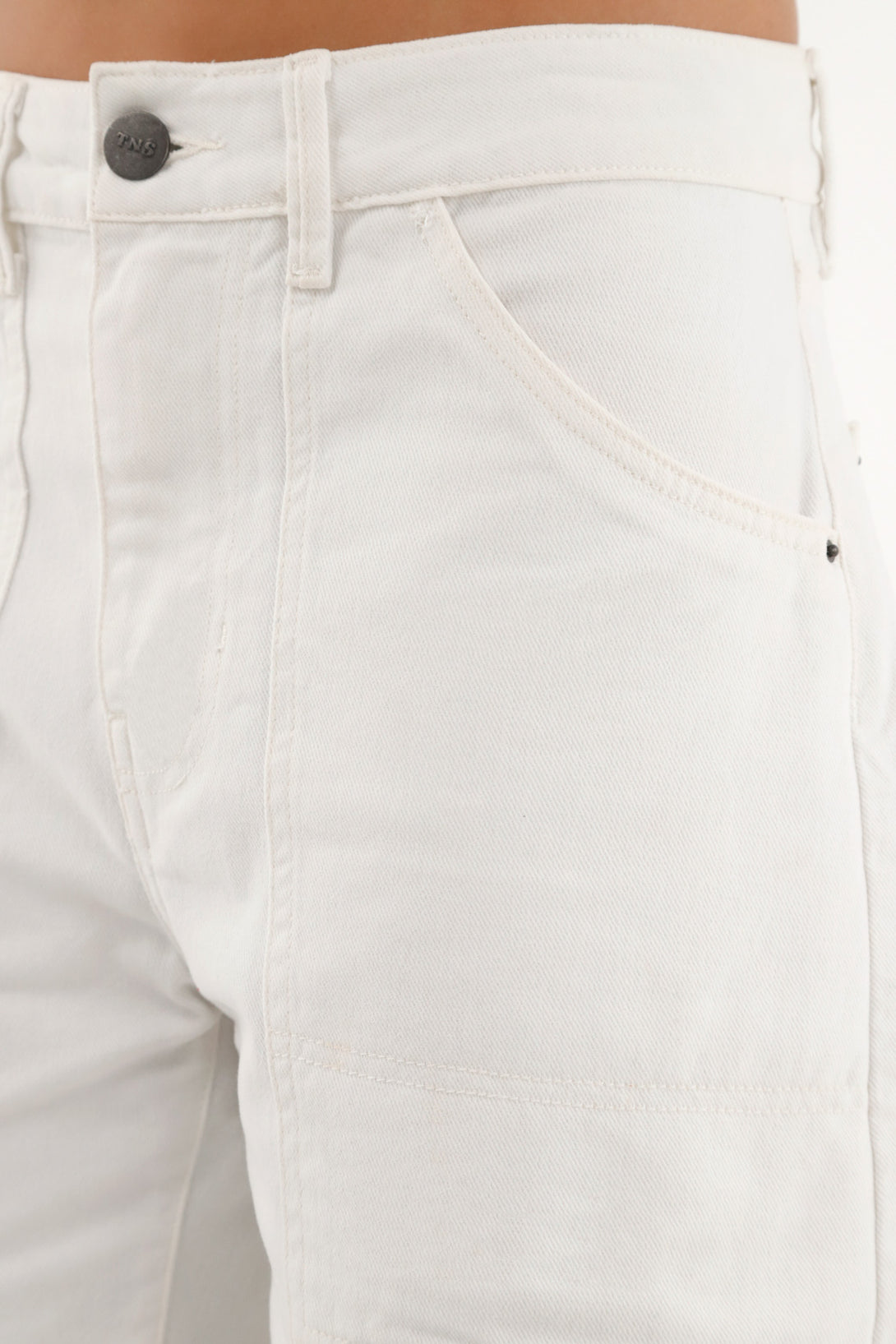 Women's Low-Rise White Shorts