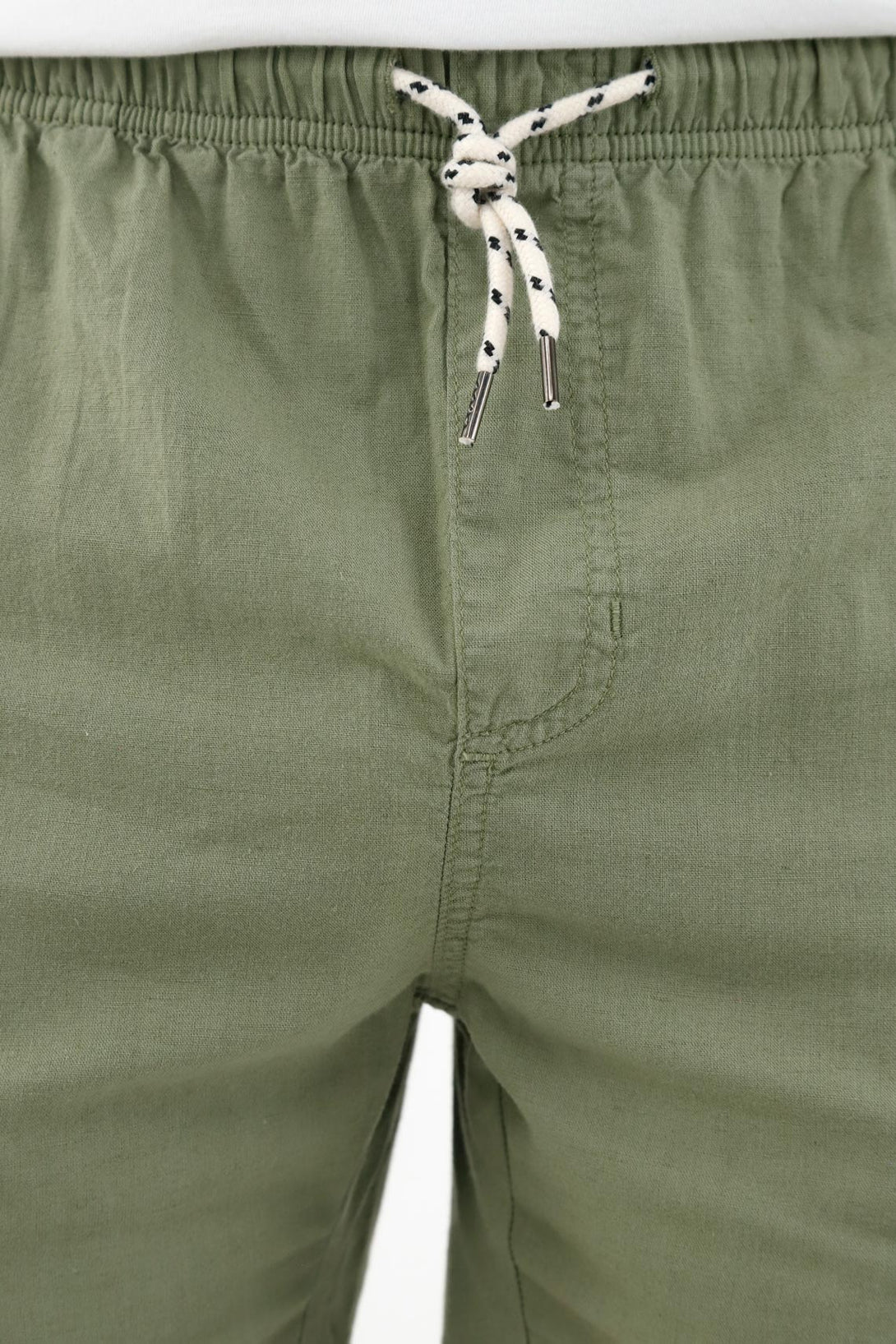 Men's Green Shorts with Side Pockets