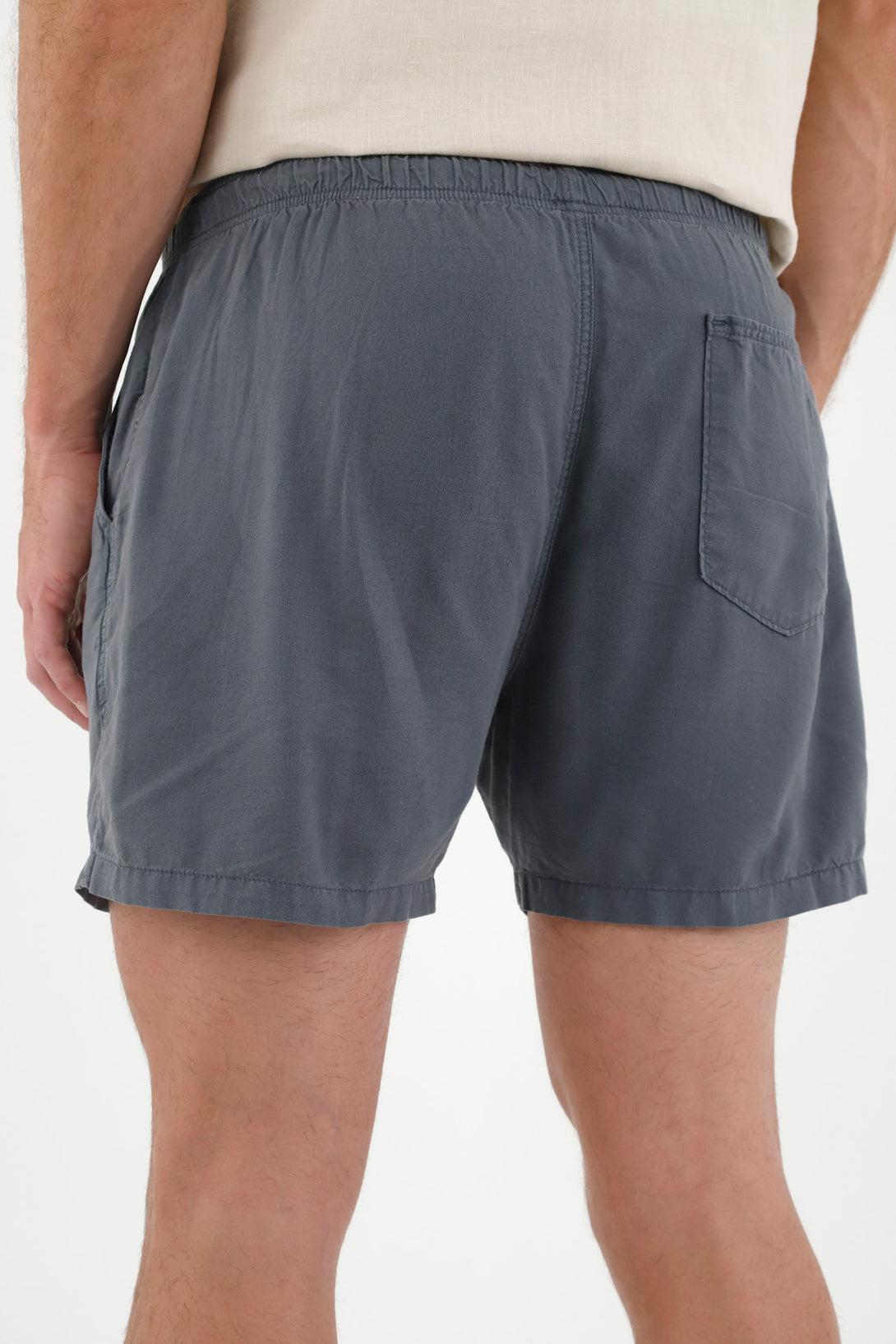 Men's Blue Shorts with Side Pockets