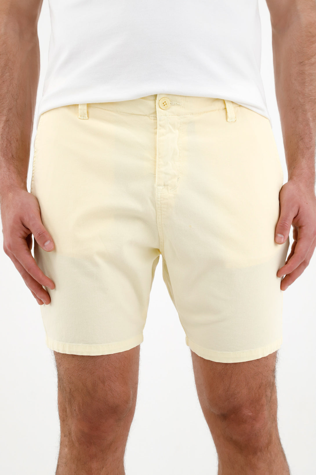 Men's Yellow Chino Shorts