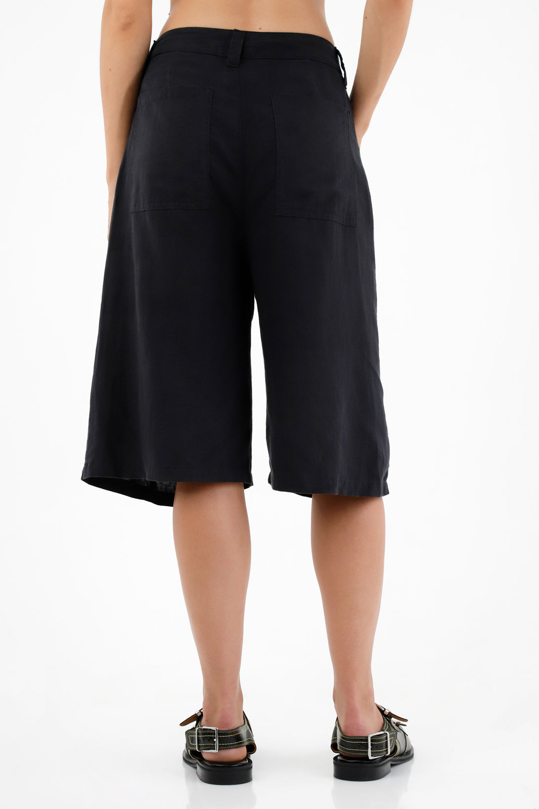 Women's Long Black Shorts