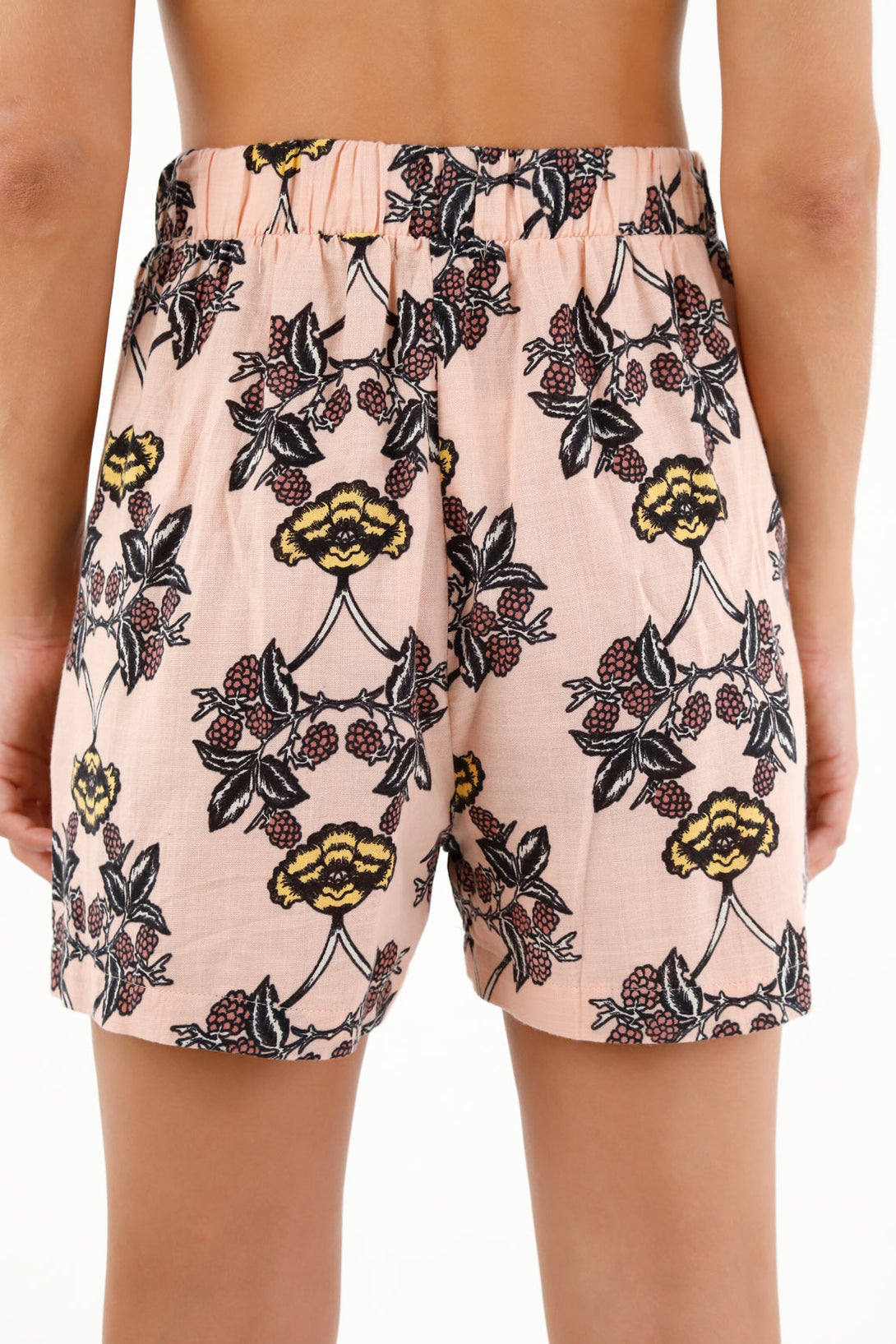 Women's Printed High-Waisted Bermuda Shorts