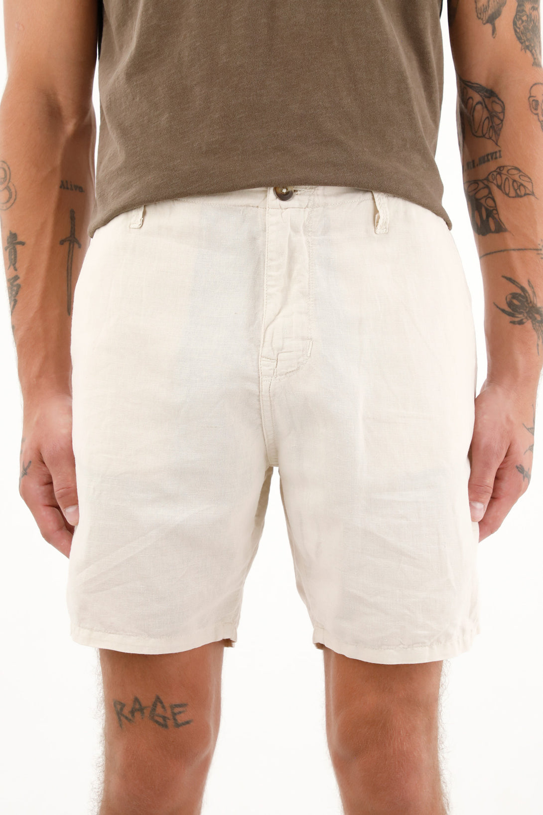 Men's Off-White Chino Shorts