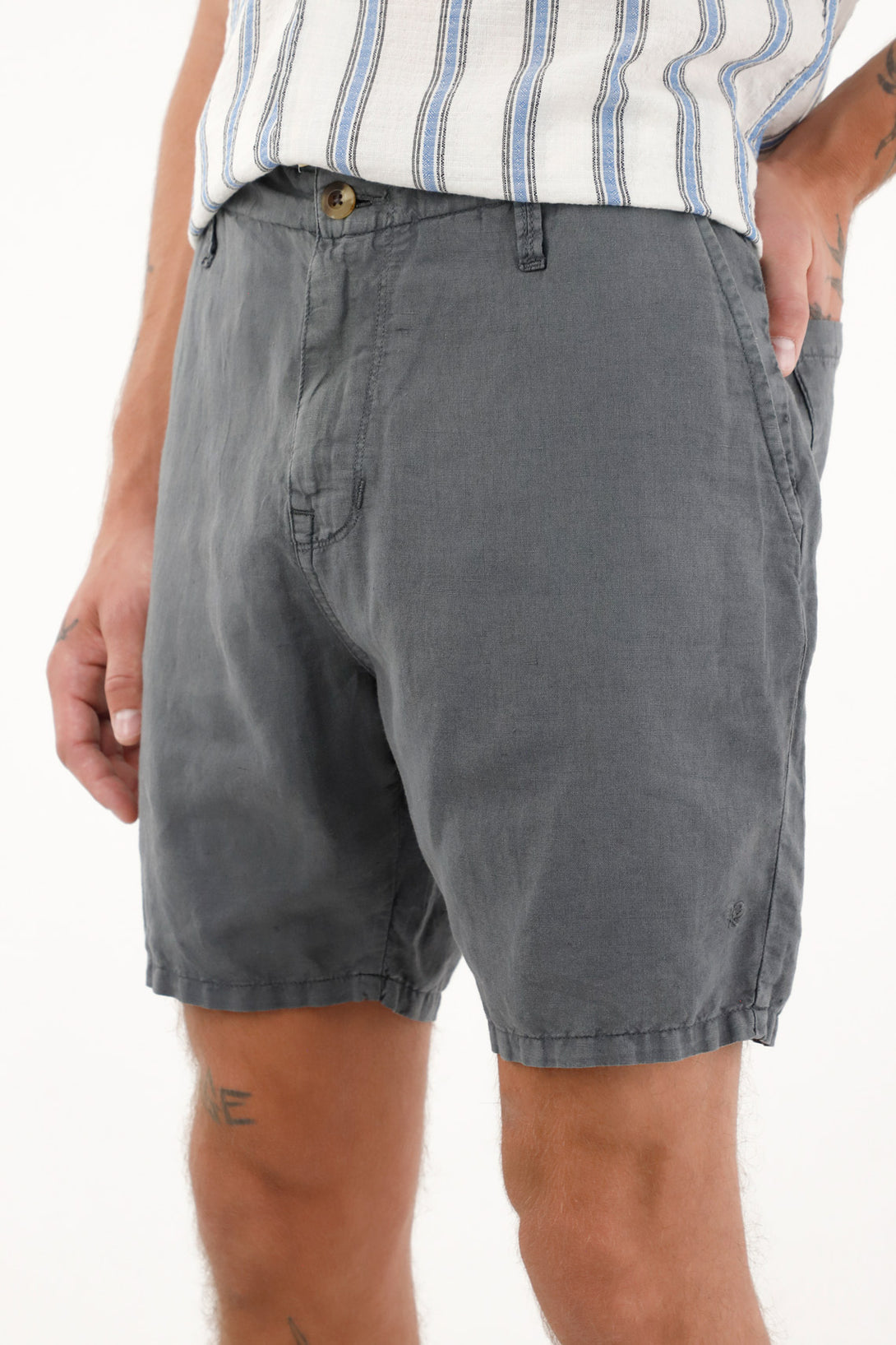 Men's Blue Chino Shorts