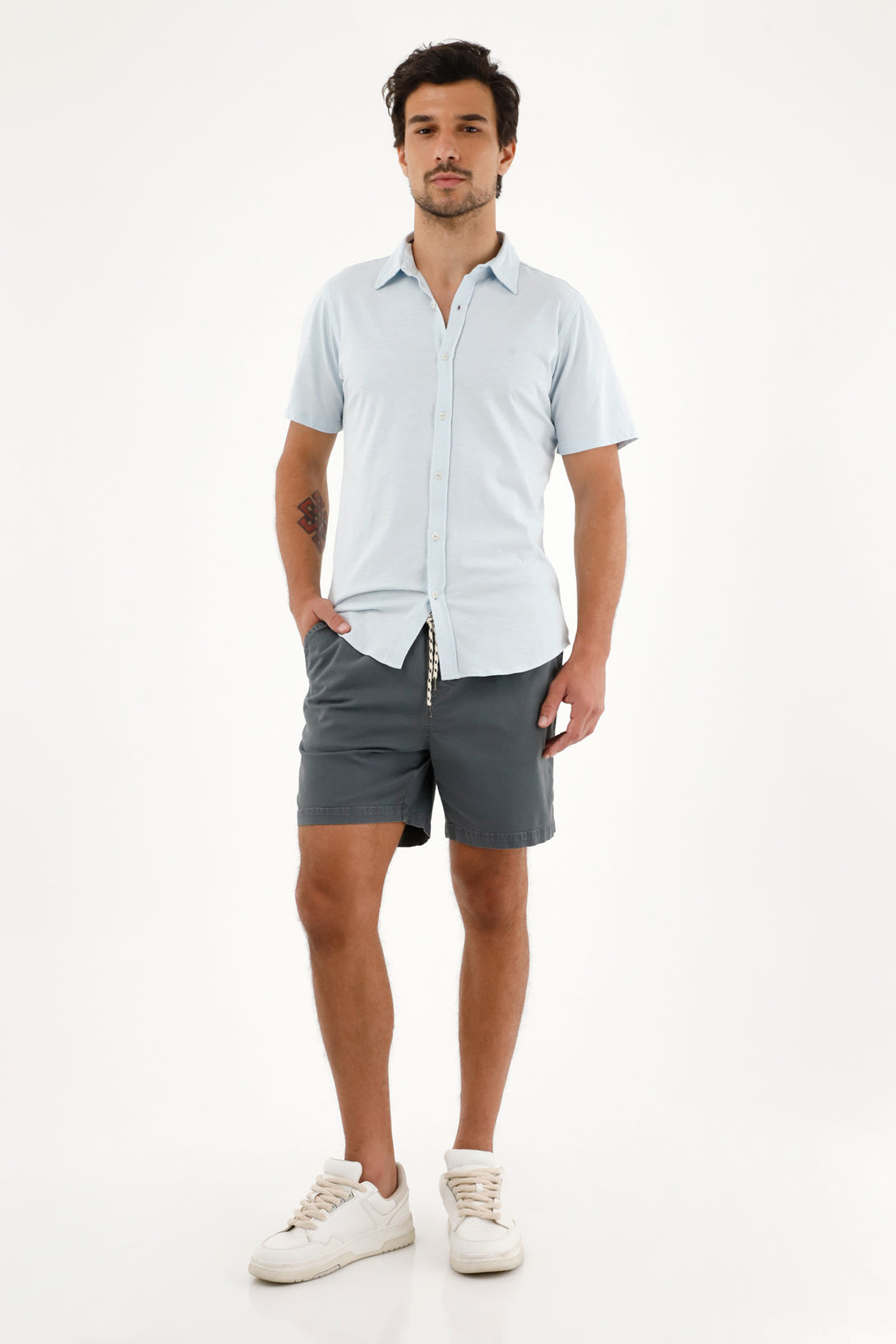 Men's Bermuda Shorts with Elastic Waist