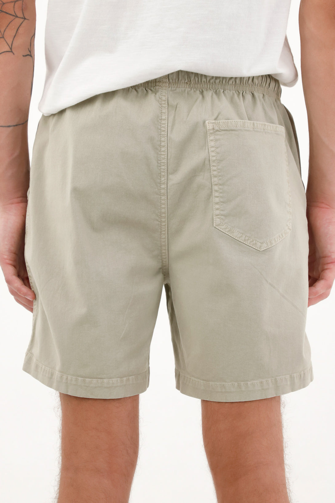 Men's Green Bermuda Shorts with Functional Pockets