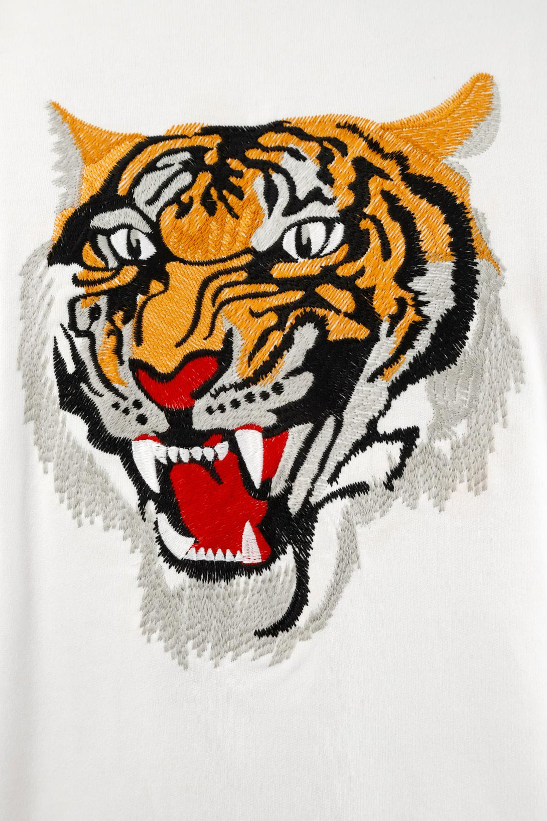 Men's White Tiger Sweater