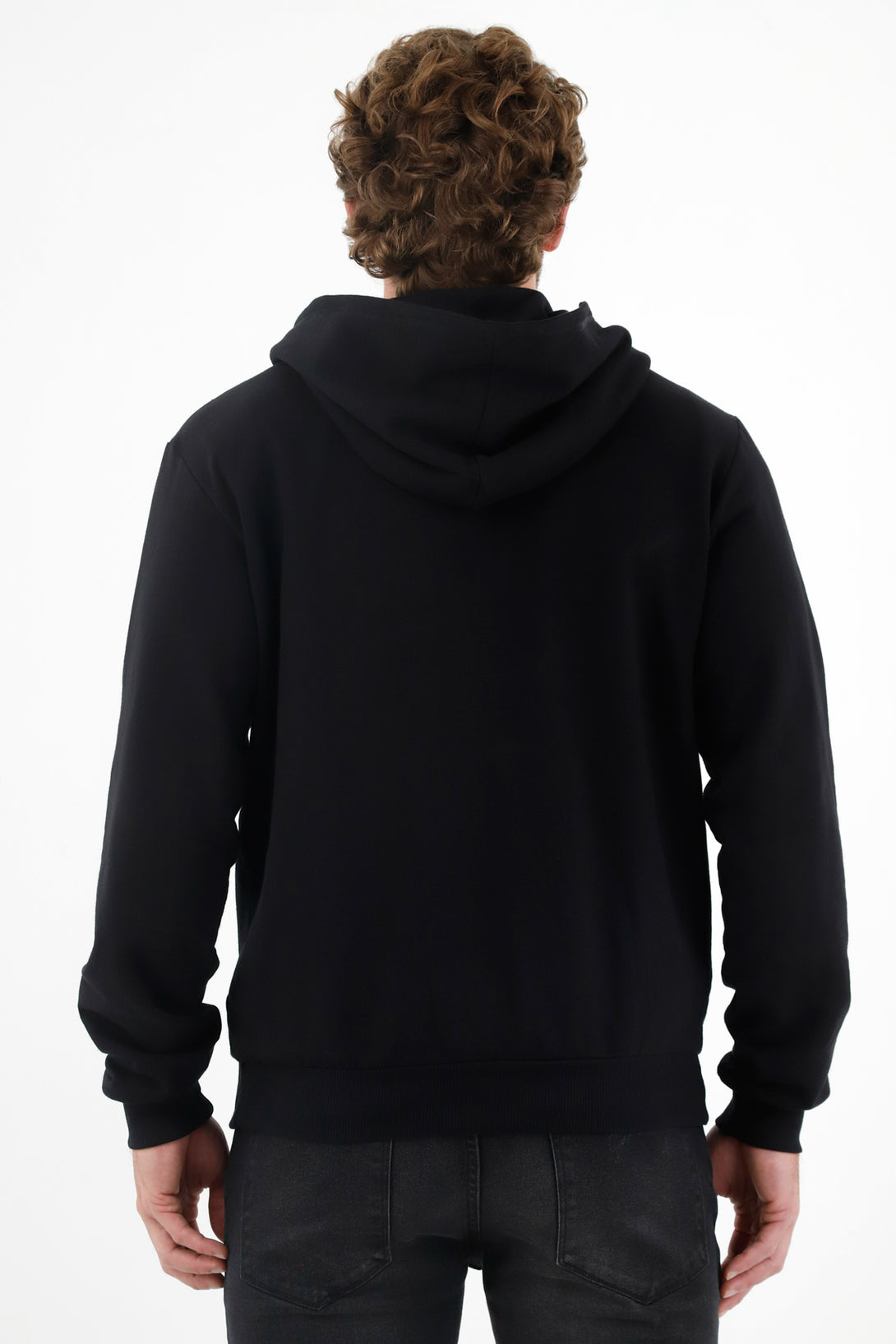 Men's Black Sweater with Side Pockets