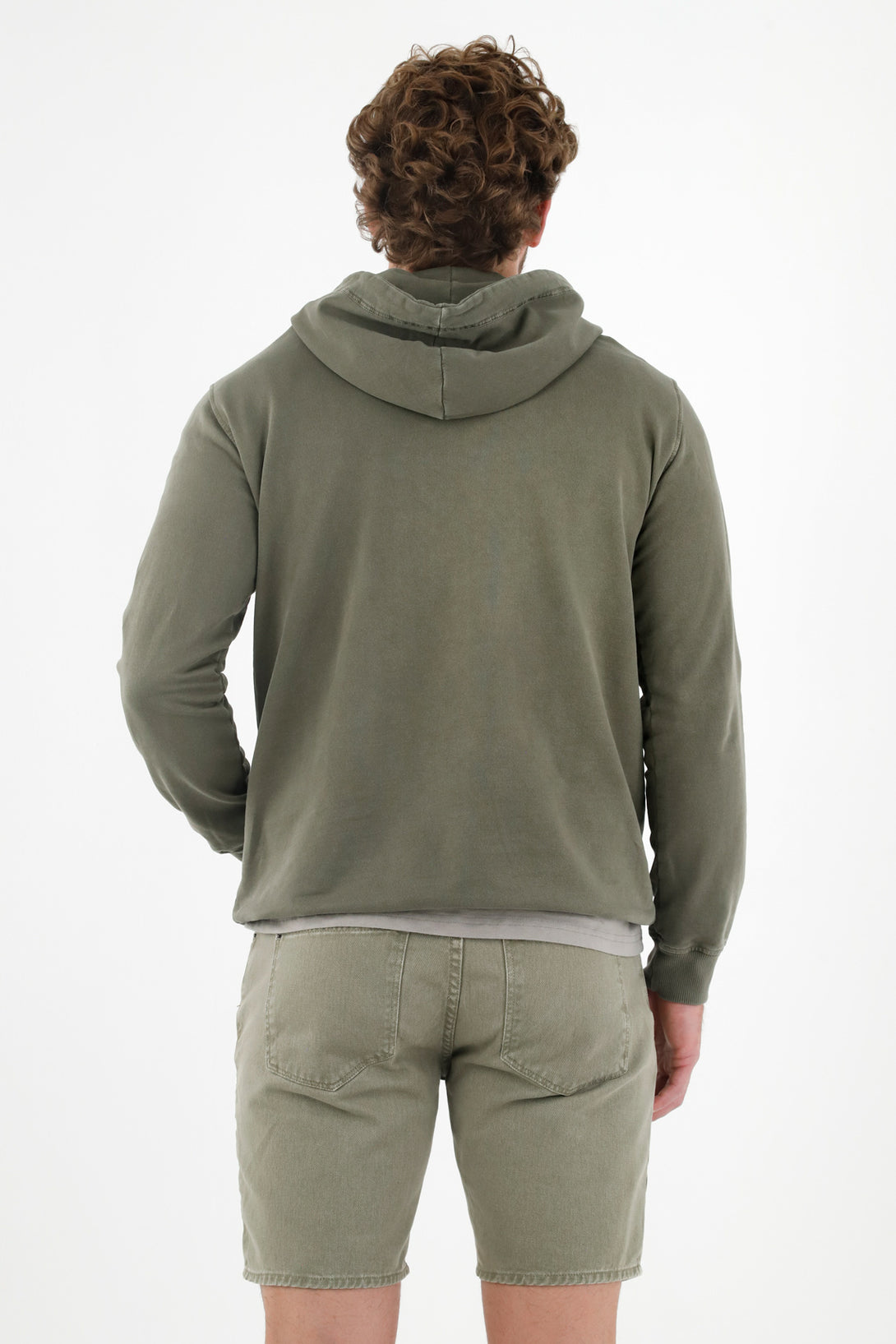 Buzo verde tipo hoodie para hombre