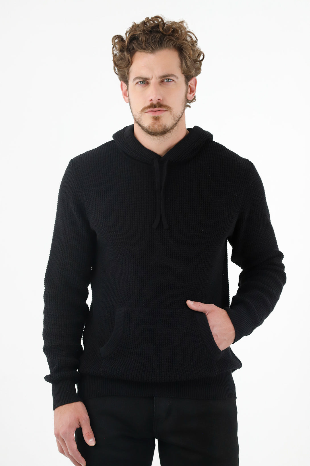 Men's Black Knit Sweater