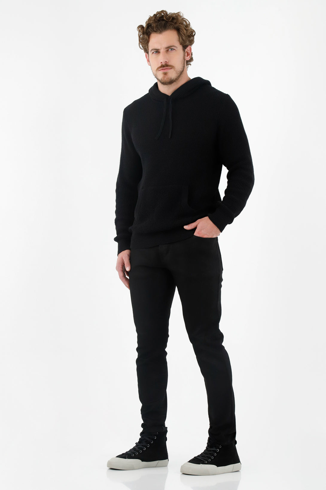 Men's Black Knit Sweater