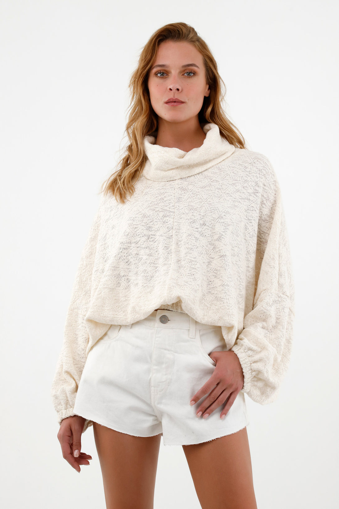 Women's Ecru Oversized Sweater