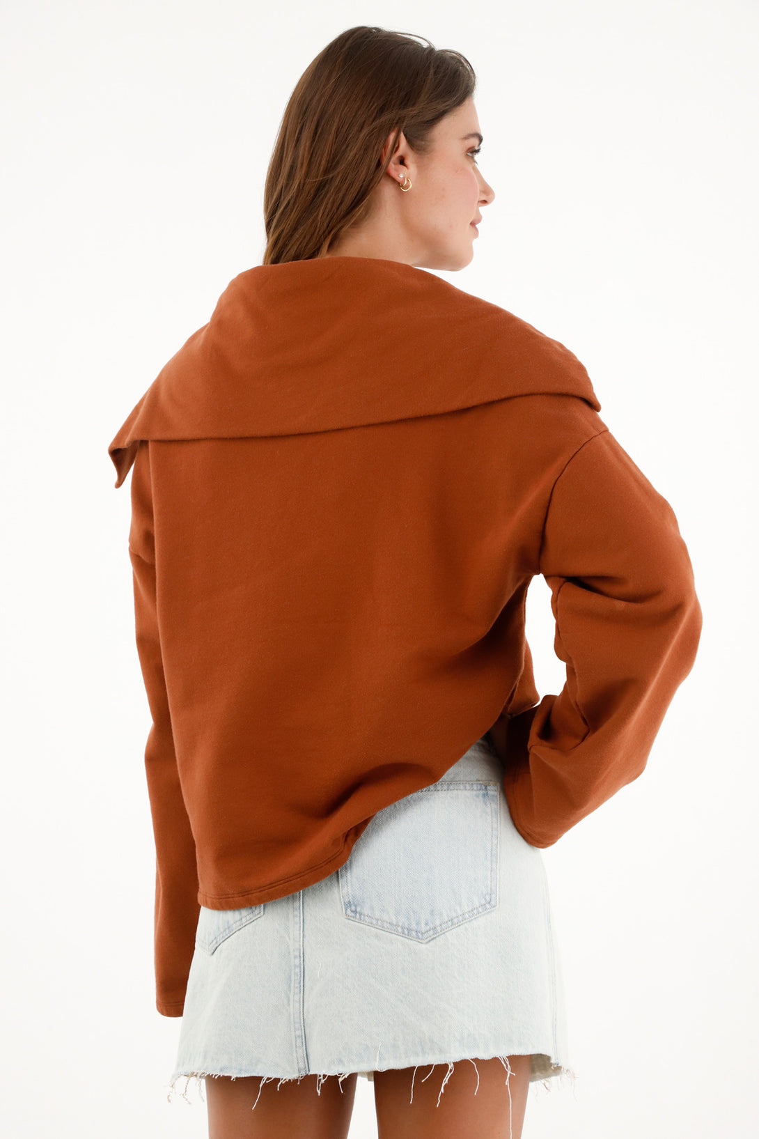 Women's Oversized Brown Sweater