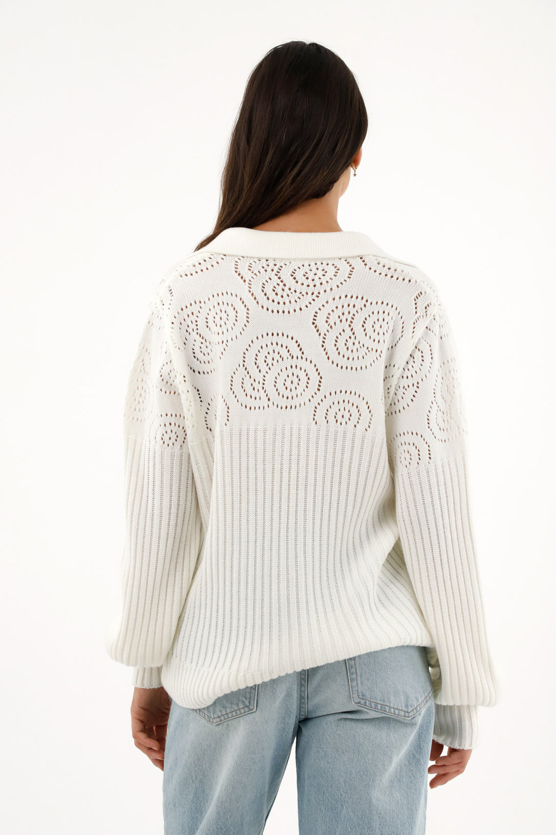 Women's Knit V-Neck Sweater