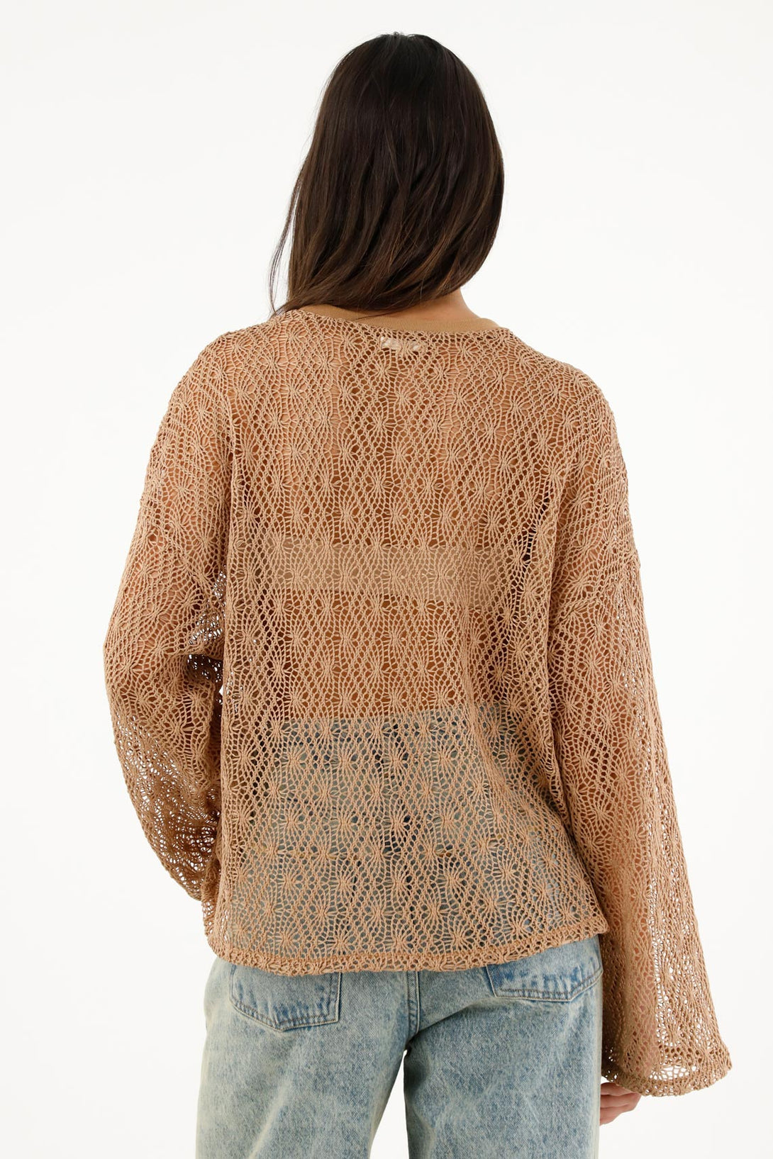 Women's Brown Knit Pullover