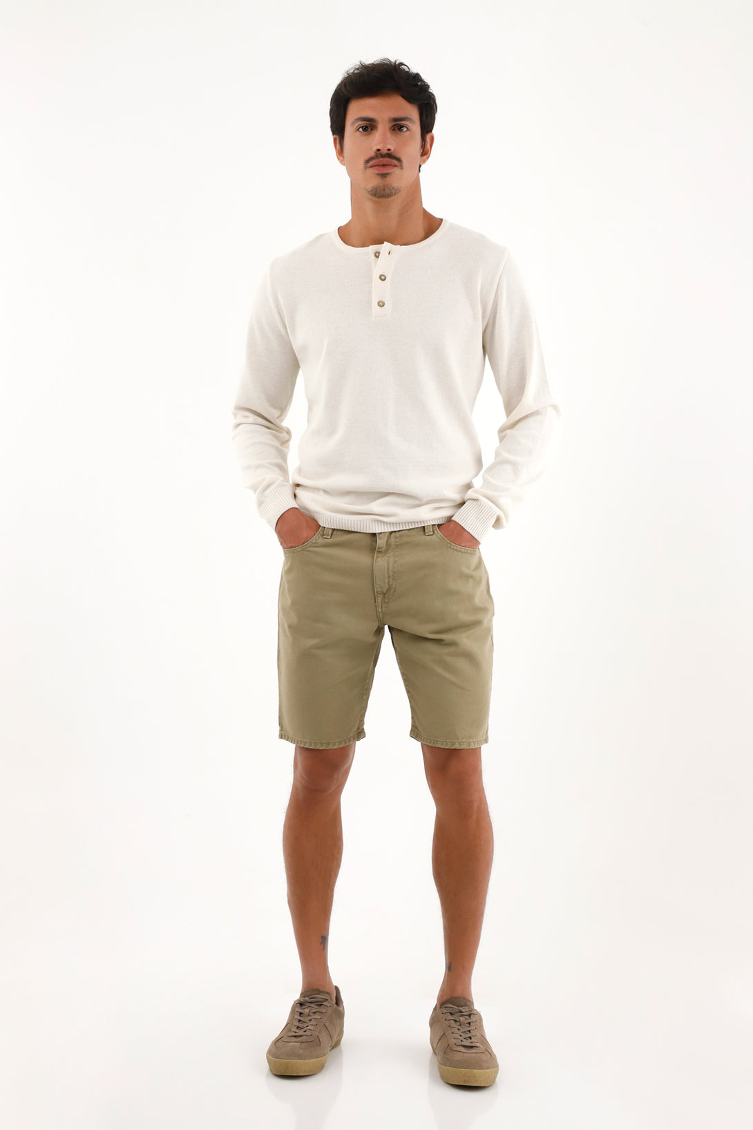 Men's lightweight raw sweater