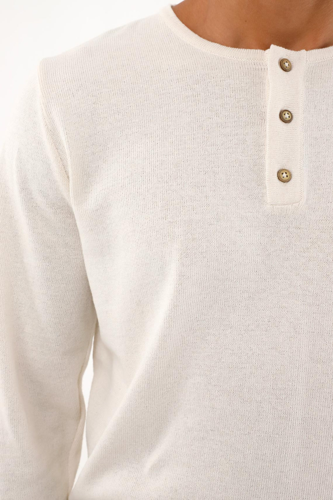 Men's lightweight raw sweater