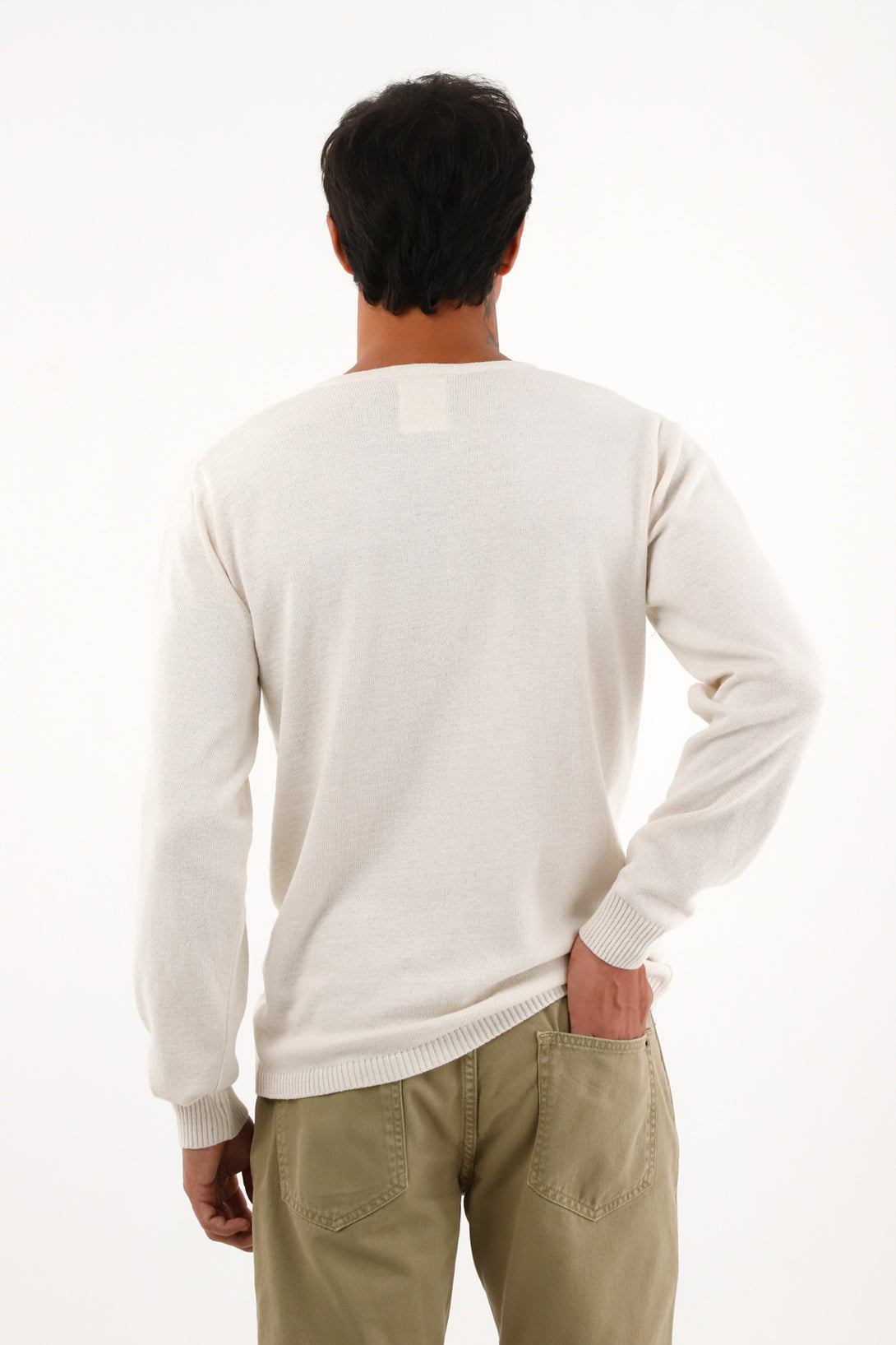 Men's lightweight raw sweater