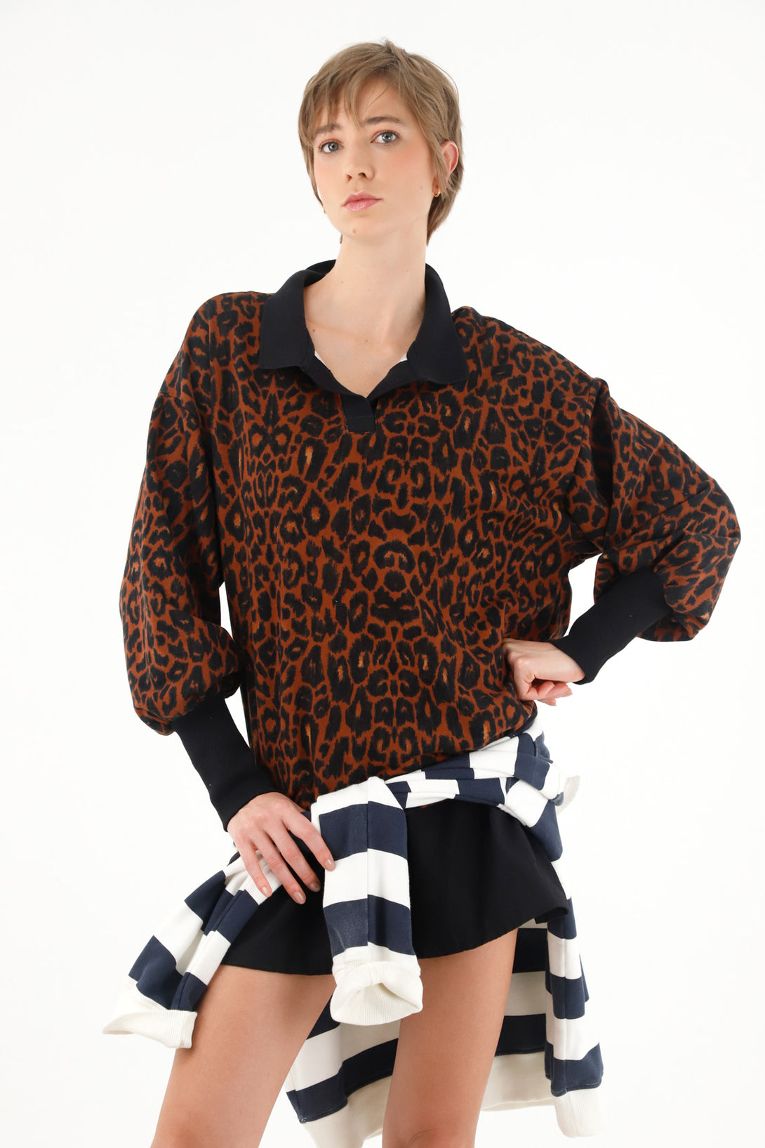 Women's animal print sweatshirt