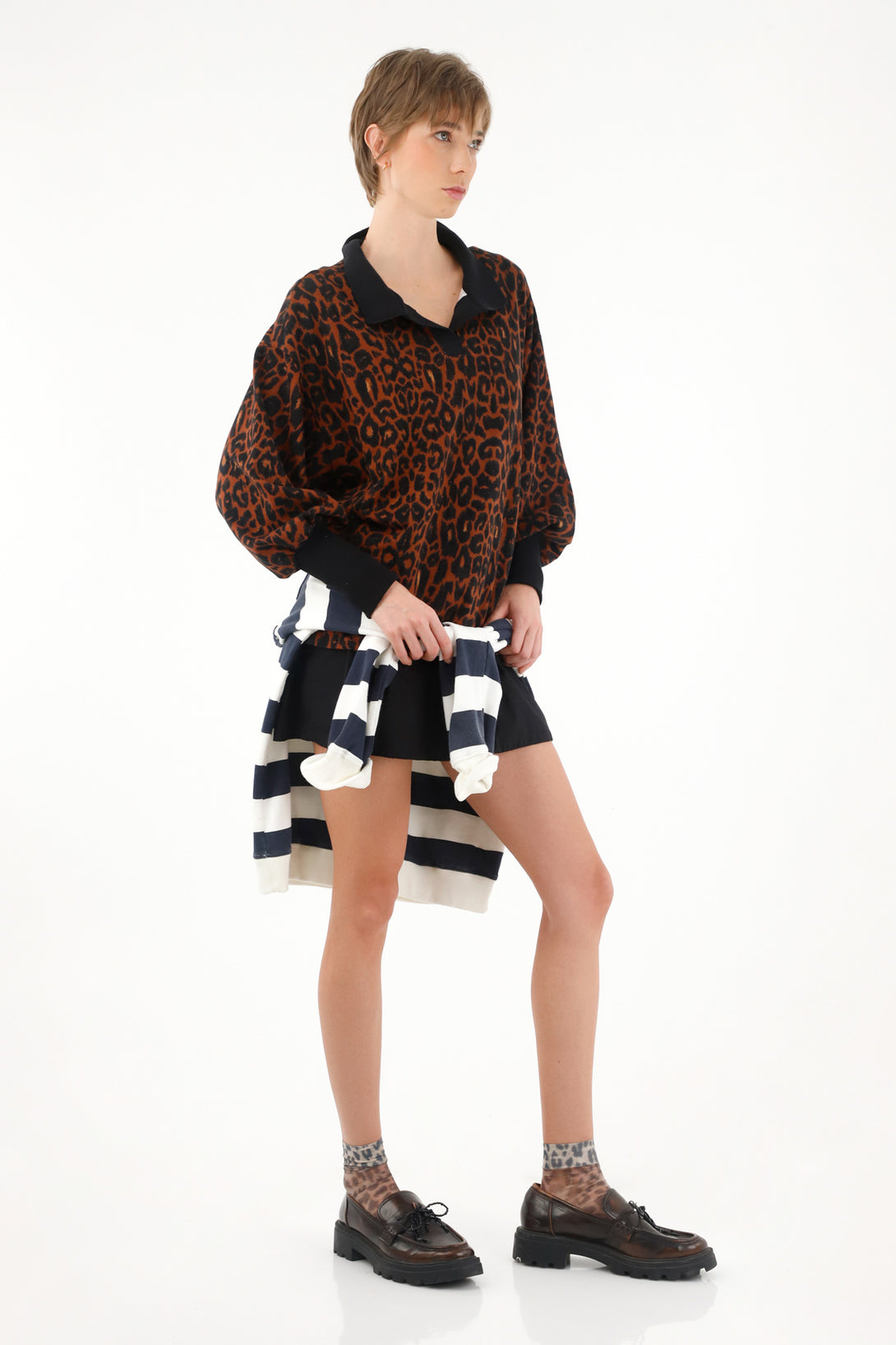 Women's animal print sweatshirt