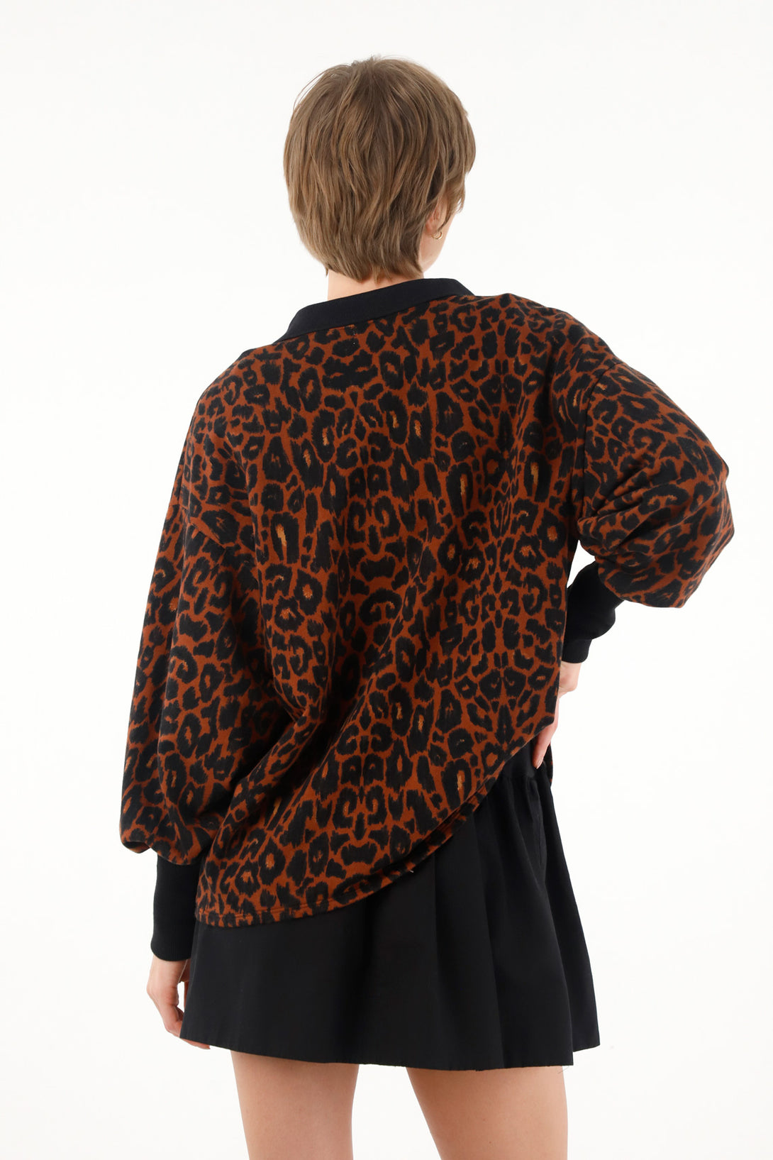 Women's animal print sweatshirt