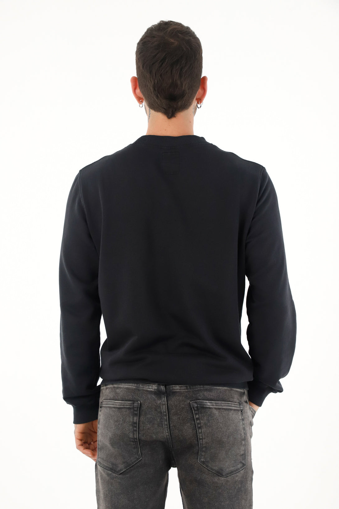 Men's black printed sweatshirt