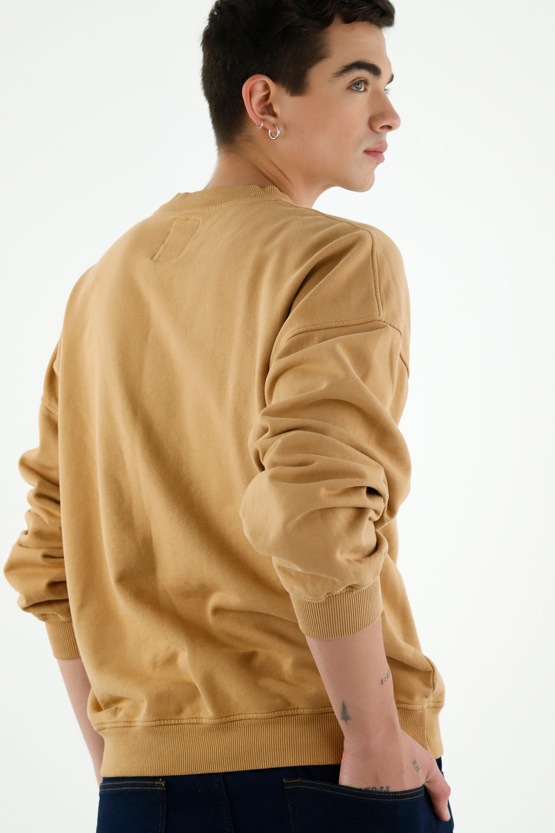 Men's Brown Long Sleeve Sweater