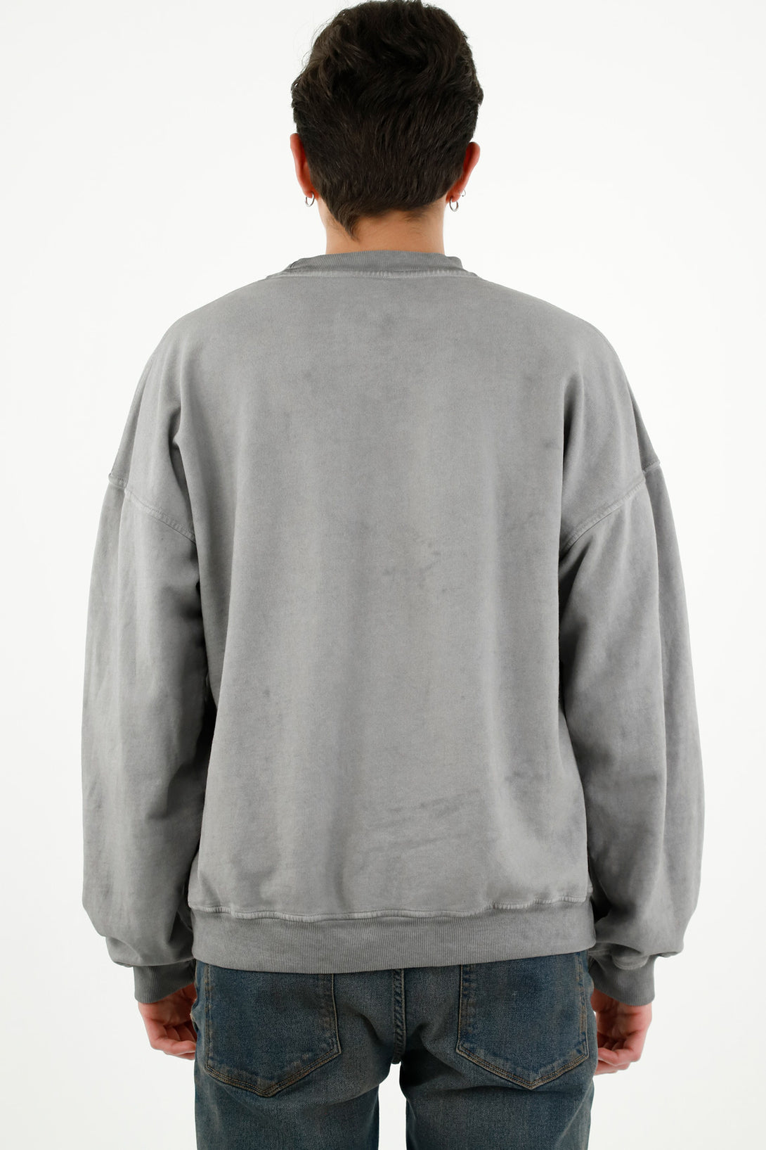 Men's Gray Overdye Sweater