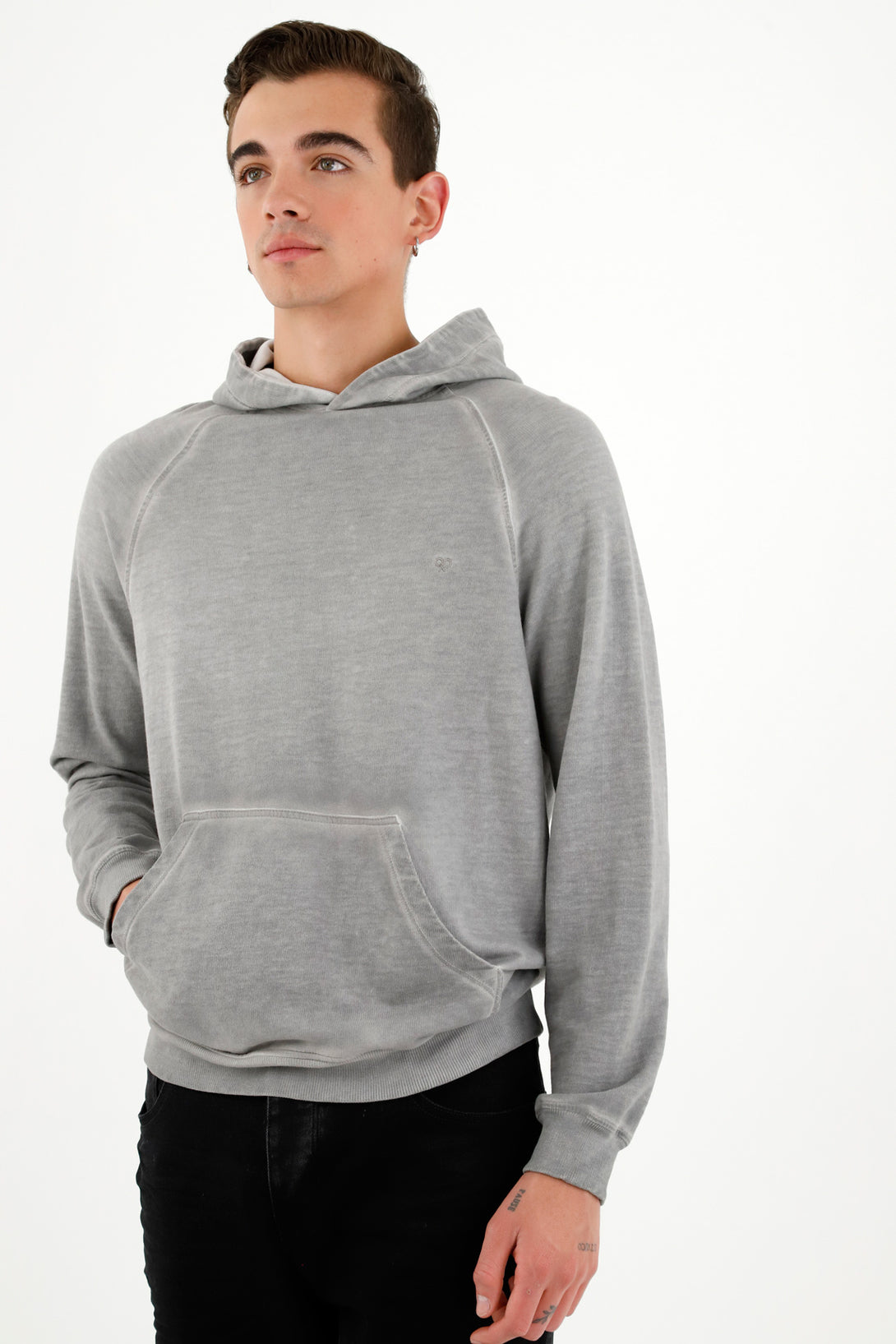 Men's Gray Overdye Sweater