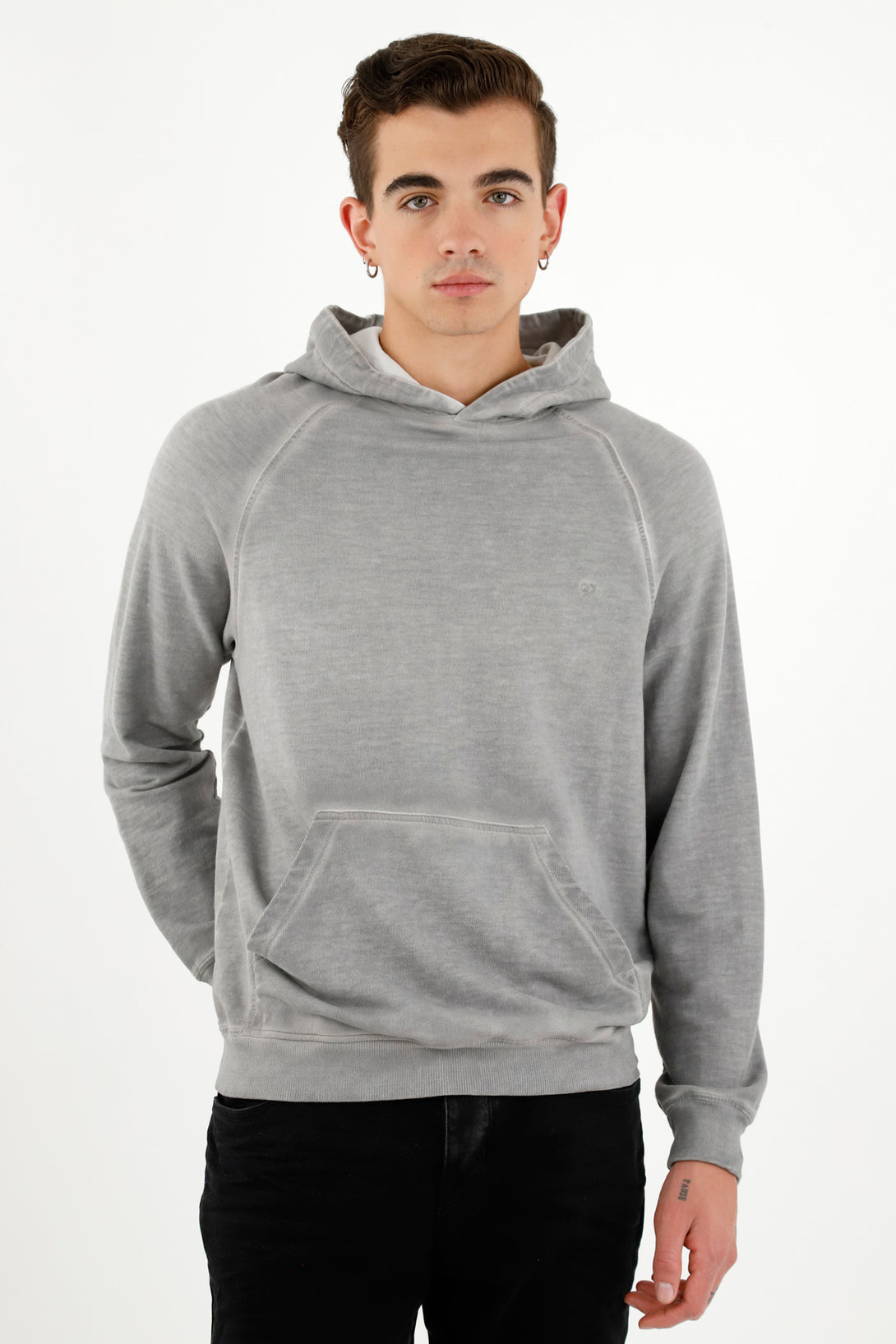 Men's Gray Overdye Sweater