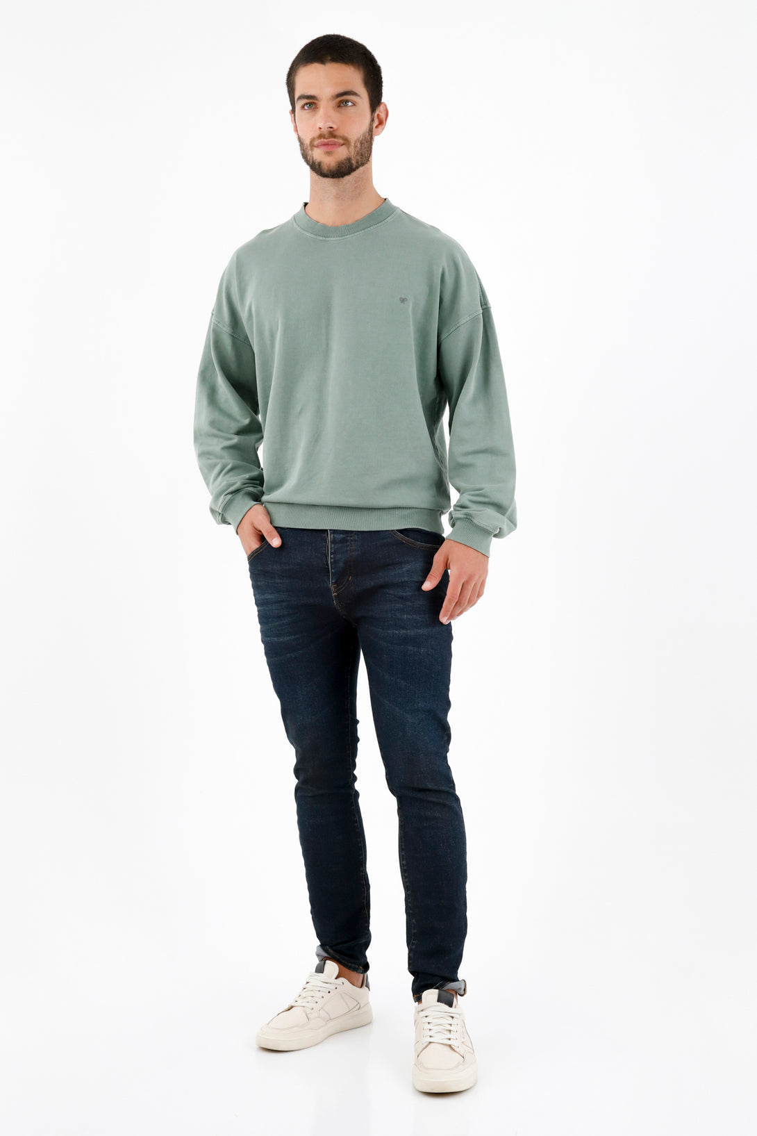 Men's Basic Green Sweater