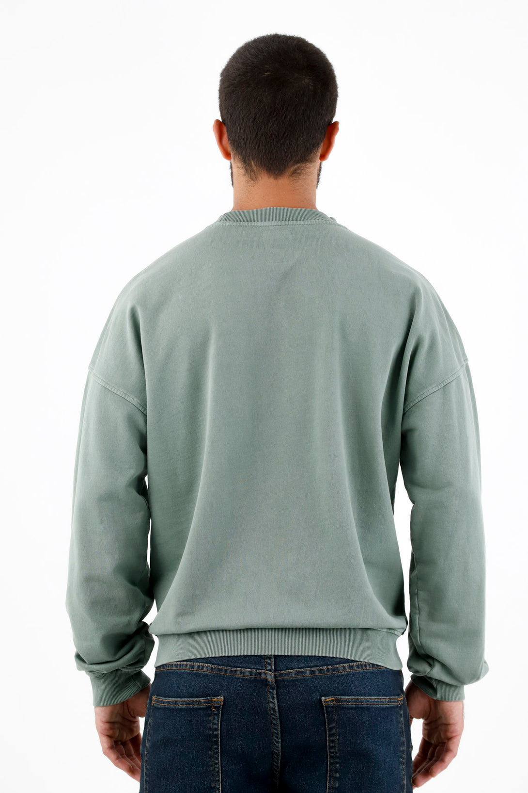 Men's Basic Green Sweater