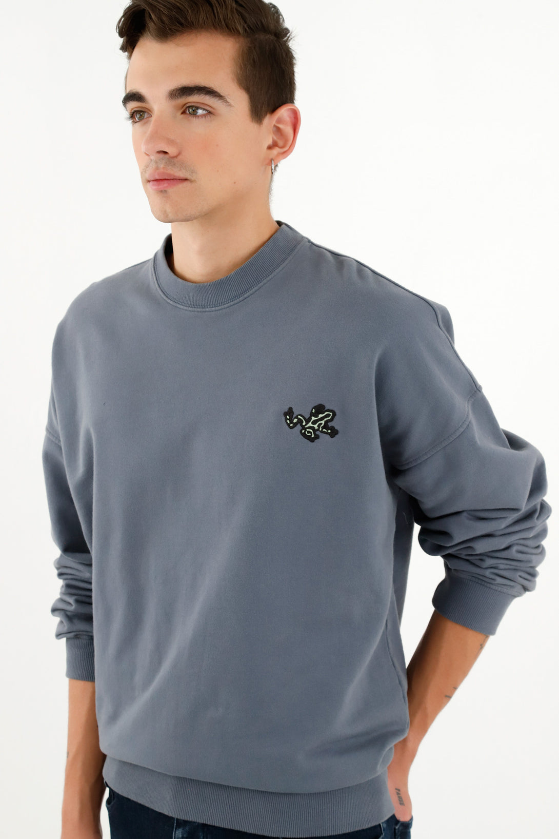 Men's Blue Amazonian Embroidery Sweater