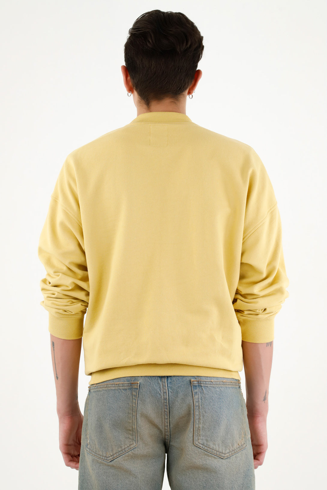 Buzo oversize amarillo para hombre