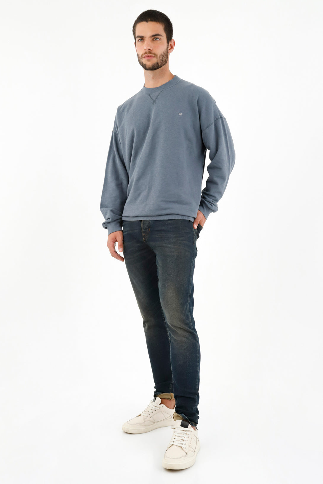 Men's Light Blue Lightweight Sweater