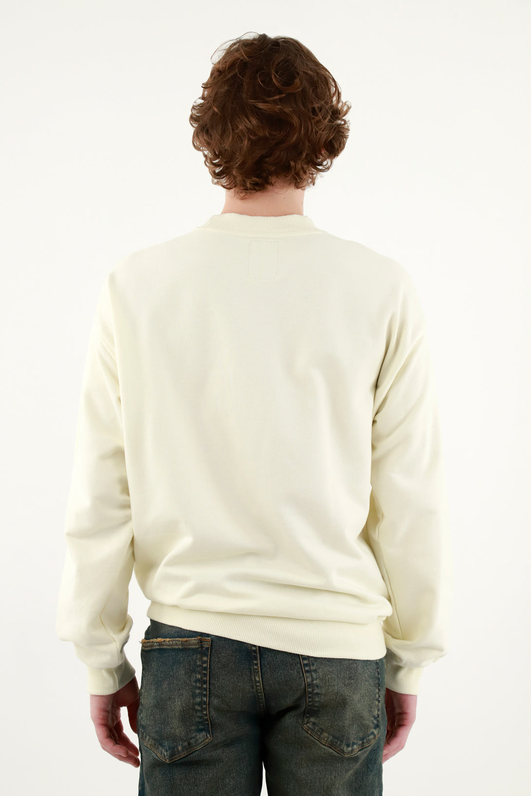 Men's Off-White Pullover Sweater