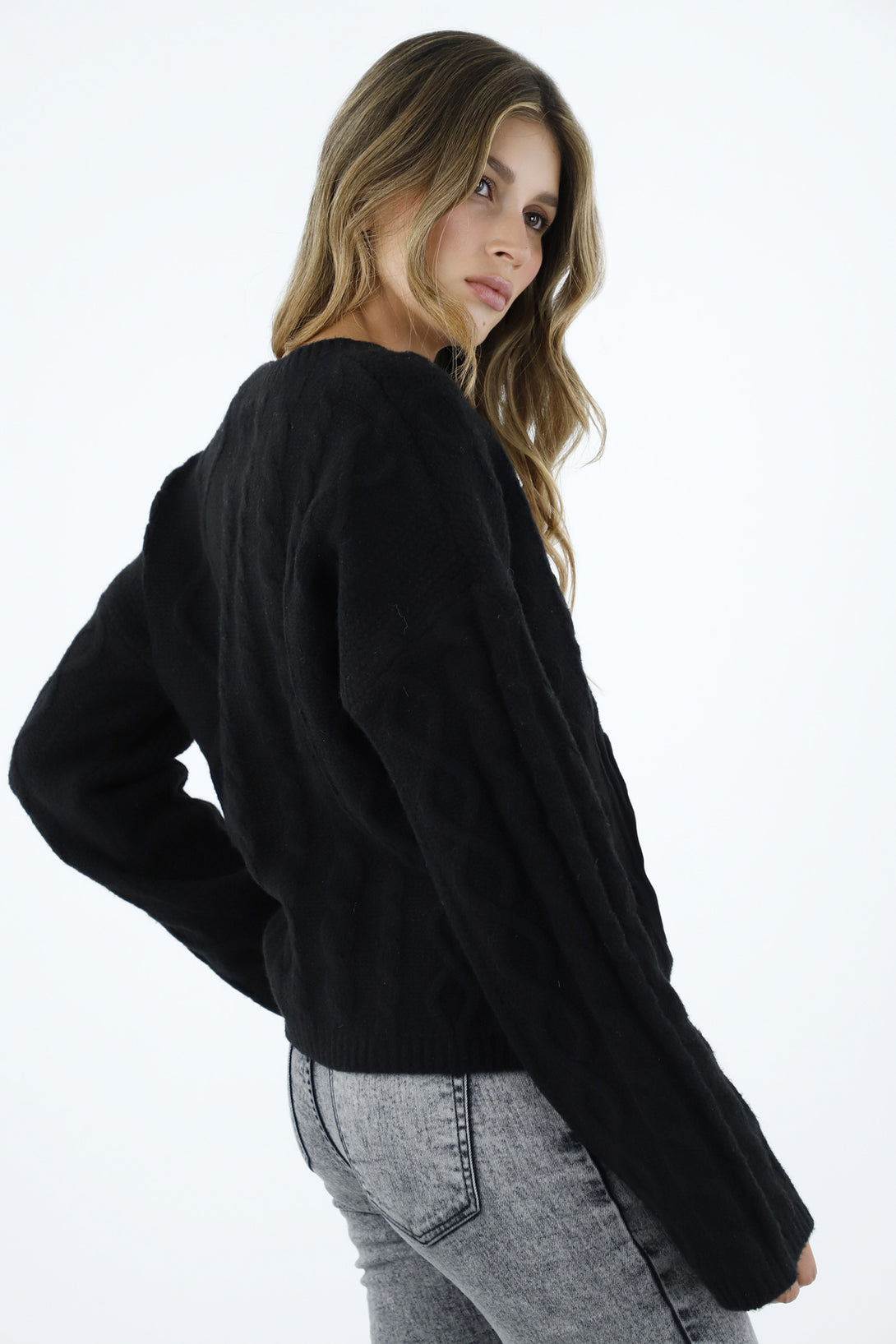 Women's Black Knit Sweater