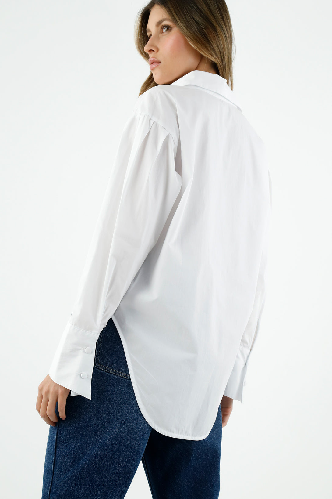 Women's White Button Shirt