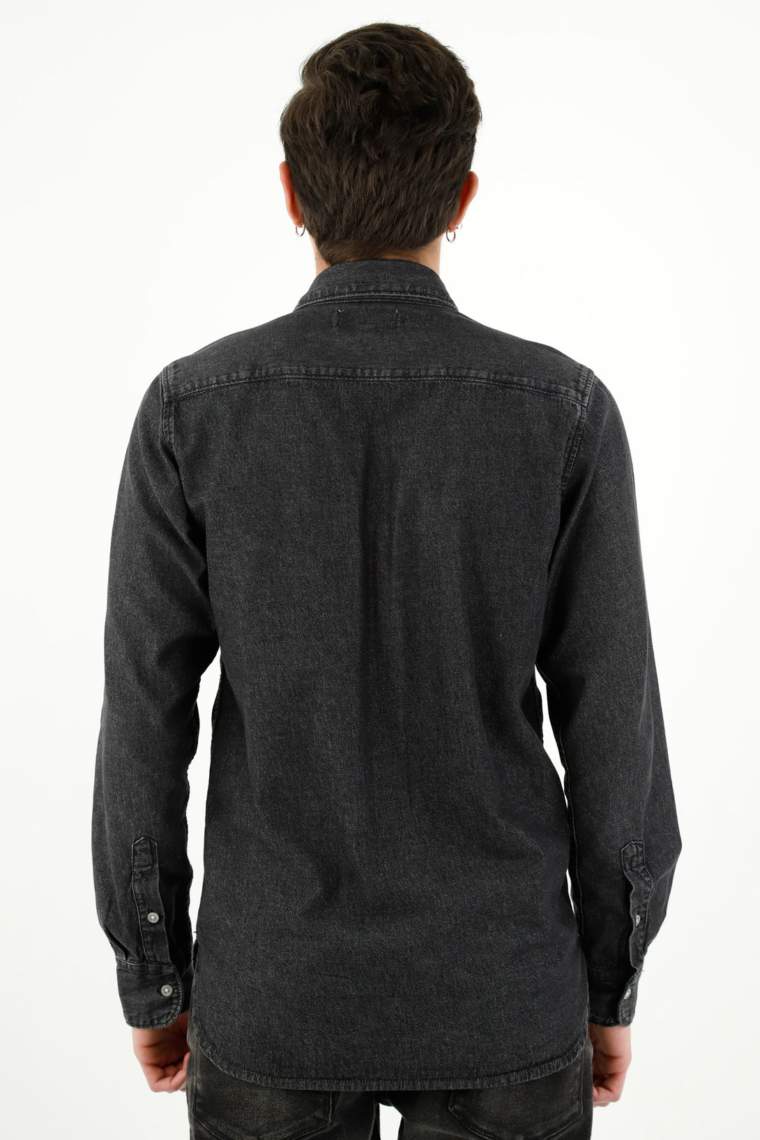 Men's Black Chambray Shirt