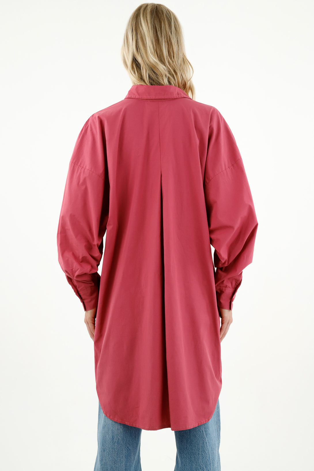 Camisa oversize rosada para mujer